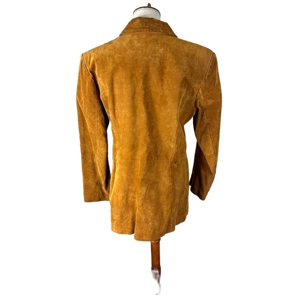 Cripple Creek Leather Blazer Jacket Tan Size Large - Picture 3 of 12